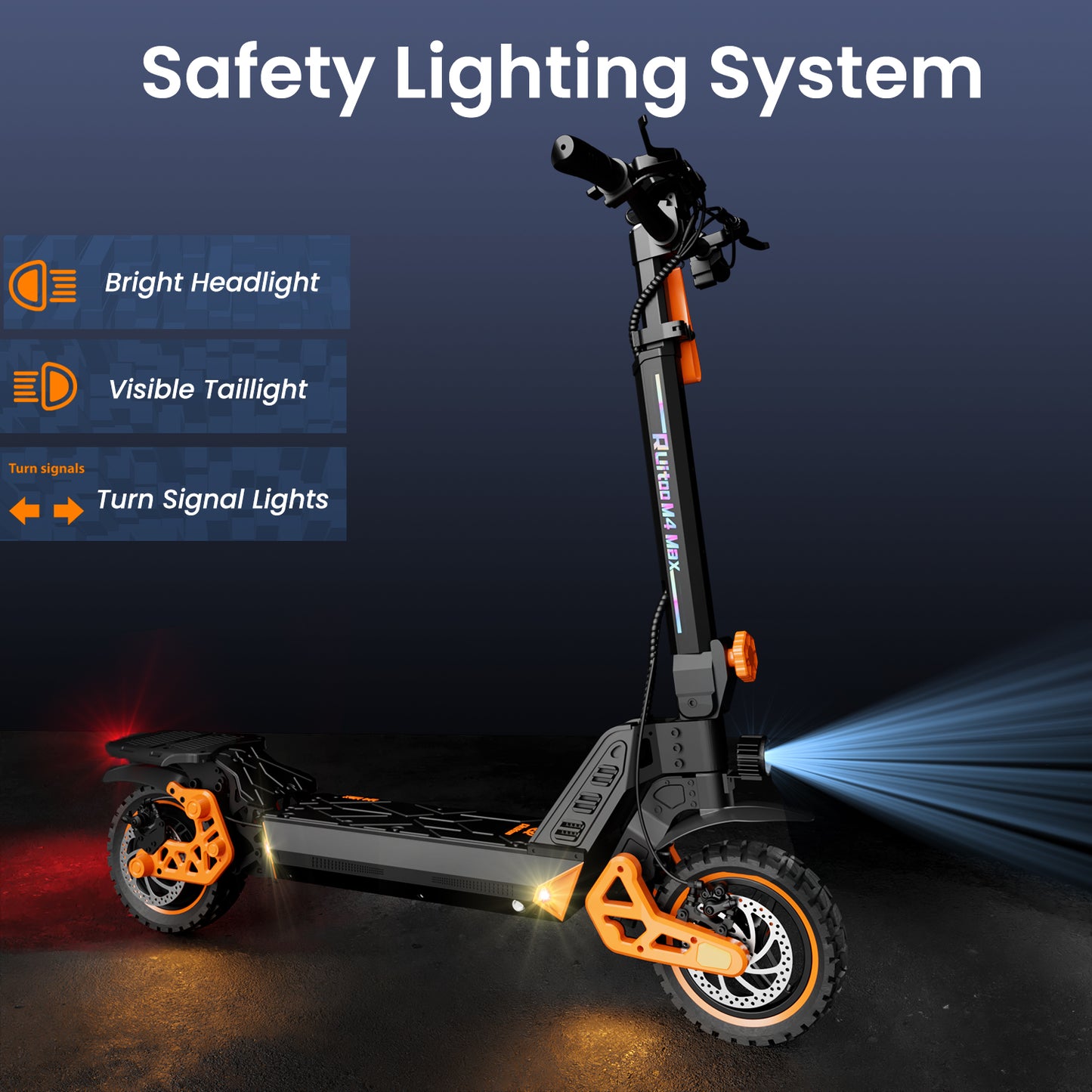 Ruitoo M4 Max Electric Scooter With Storage Seat