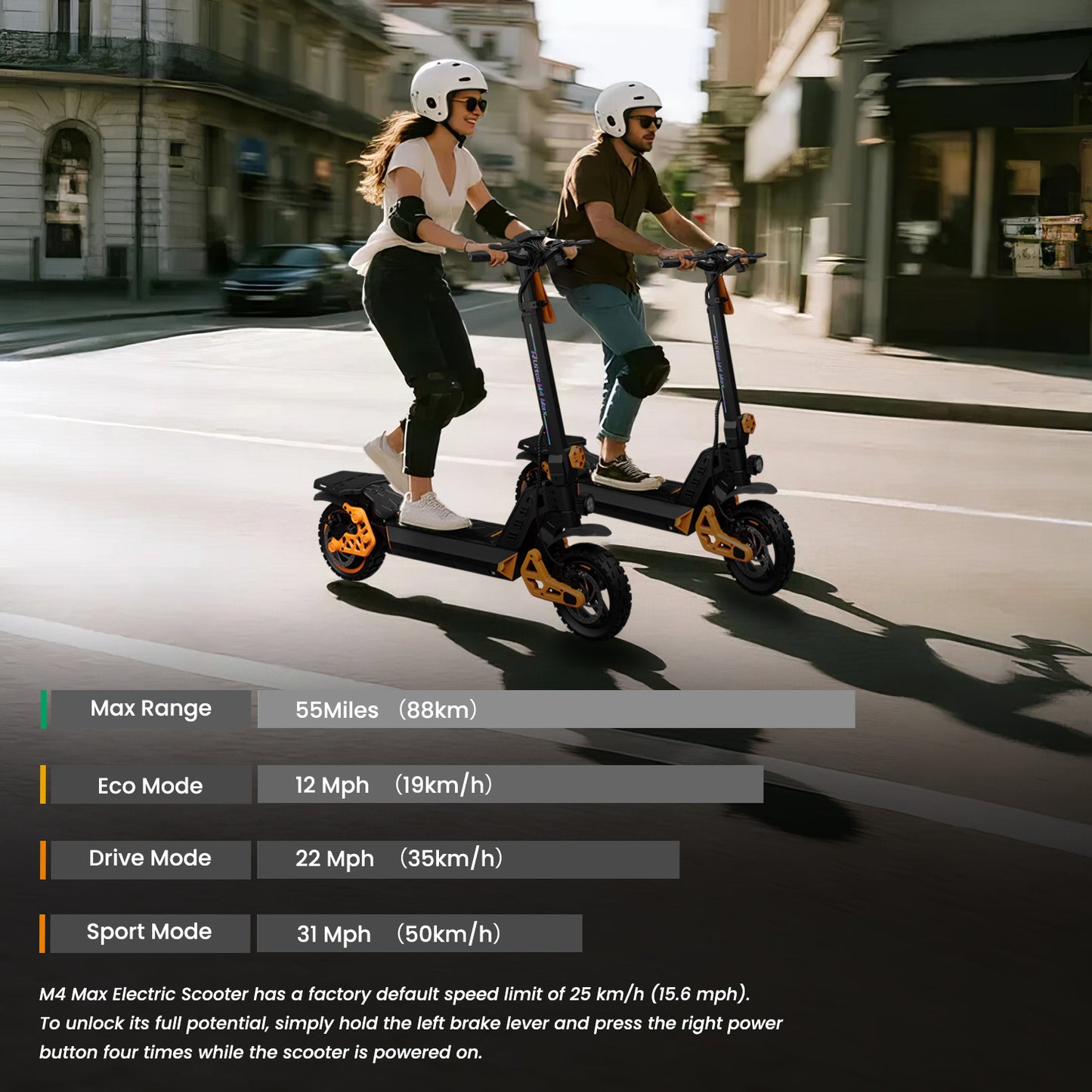 Ruitoo M4 Max Electric Scooter With Storage Seat