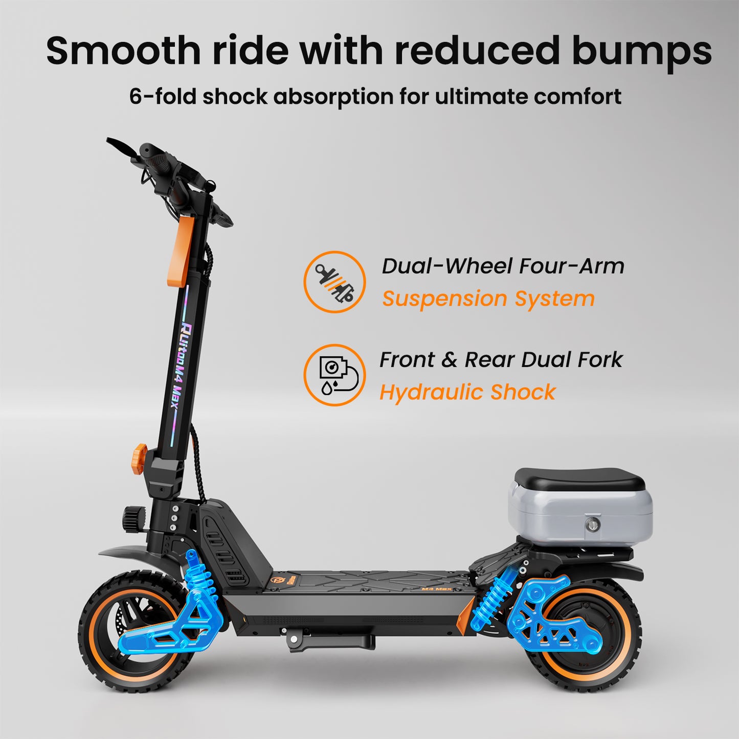 Ruitoo M4 Max Electric Scooter With Storage Seat