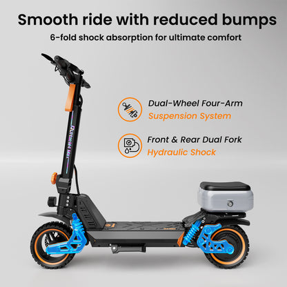 Ruitoo M4 Max Electric Scooter With Storage Seat